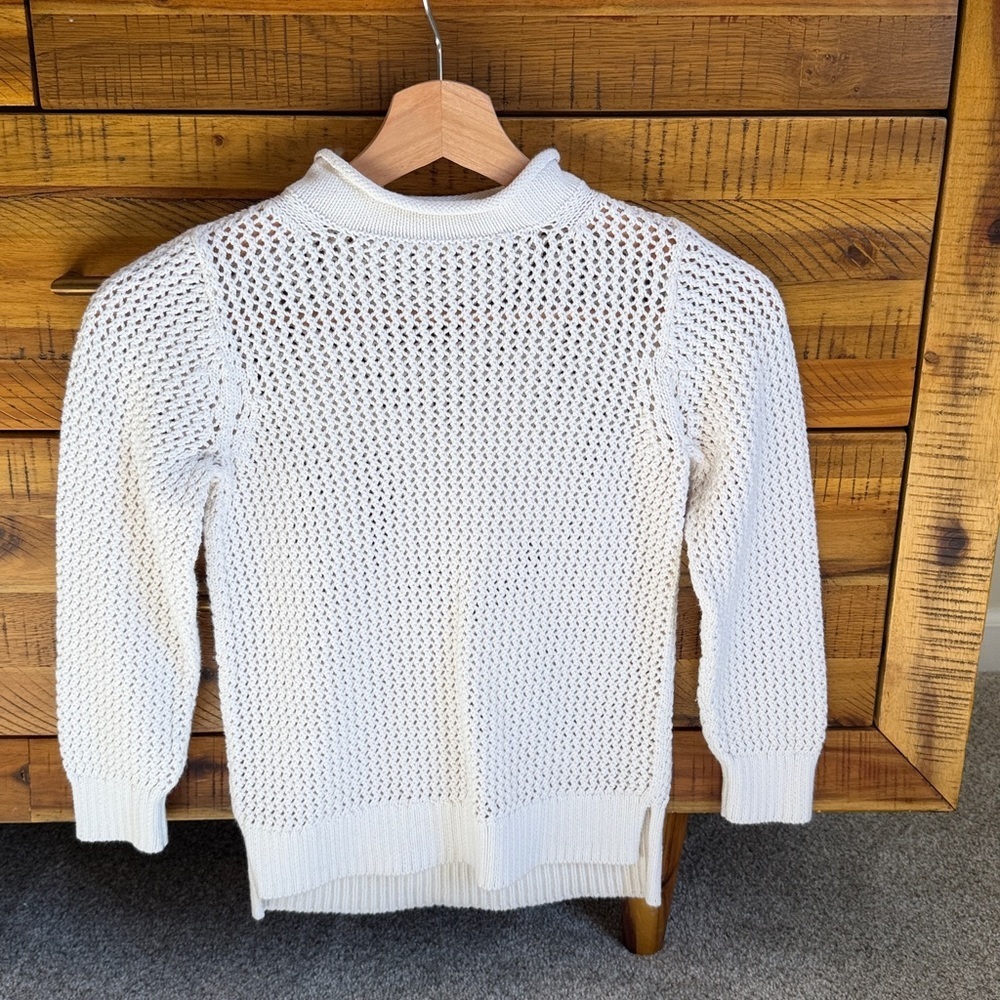 Crewcuts Girls White Knit Sweater